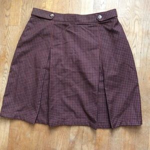 Vintage plaid skirt